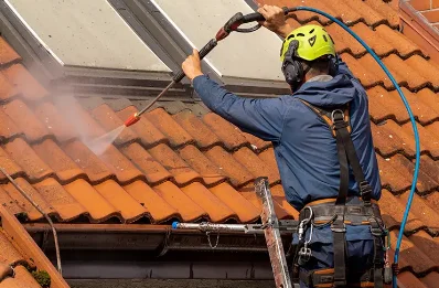 Démoussage et hydrofuge de toiture à Surjoux-Lhopital